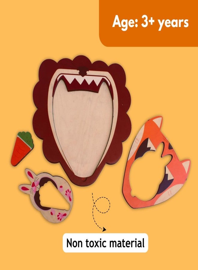 Taali Food Chain - Animal Nesting Puzzle Toy | 4 Wooden Pieces | Educational Toy for Toddlers and Preschoolers | Featuring A Fun and Interactive Food Chain Concept |Early Learning of Animal Habitats - Image 4